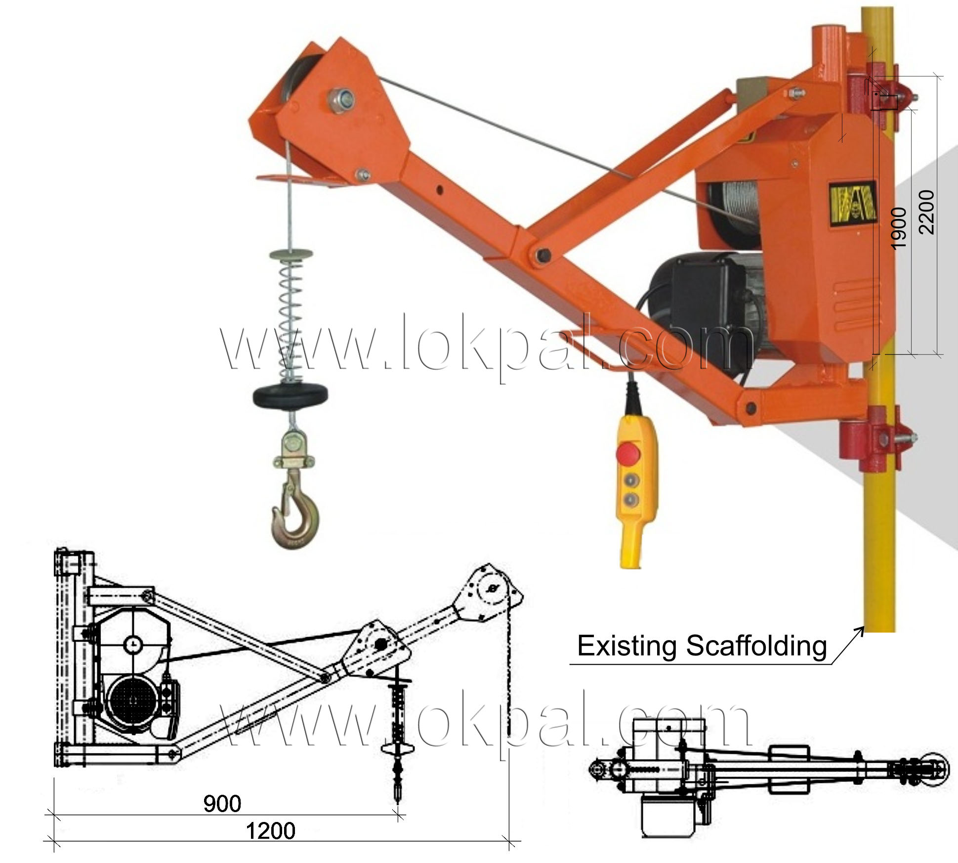 Scaffolding Arm Hoist, Scaffolding Arm Hoist Manufacturer, Wholesalers, Suppliers, Noida, India